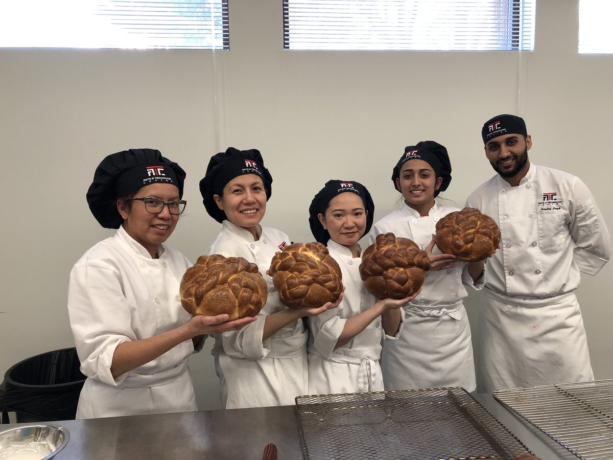 Students in our Baking & Pastry show off the Paska bread they made for Easter. #paskabread #lratc #bakingandpastry #breadmaking #baking #baker