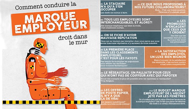 ParlonsRH's tweet photo. Comment conduire votre #MarqueEmployeur droit dans le mur ? 💥 Voici 10 pistes pour vous planter : https://t.co/pSLOradrUX #RH #MarketingRH https://t.co/tEQ1hr78yA