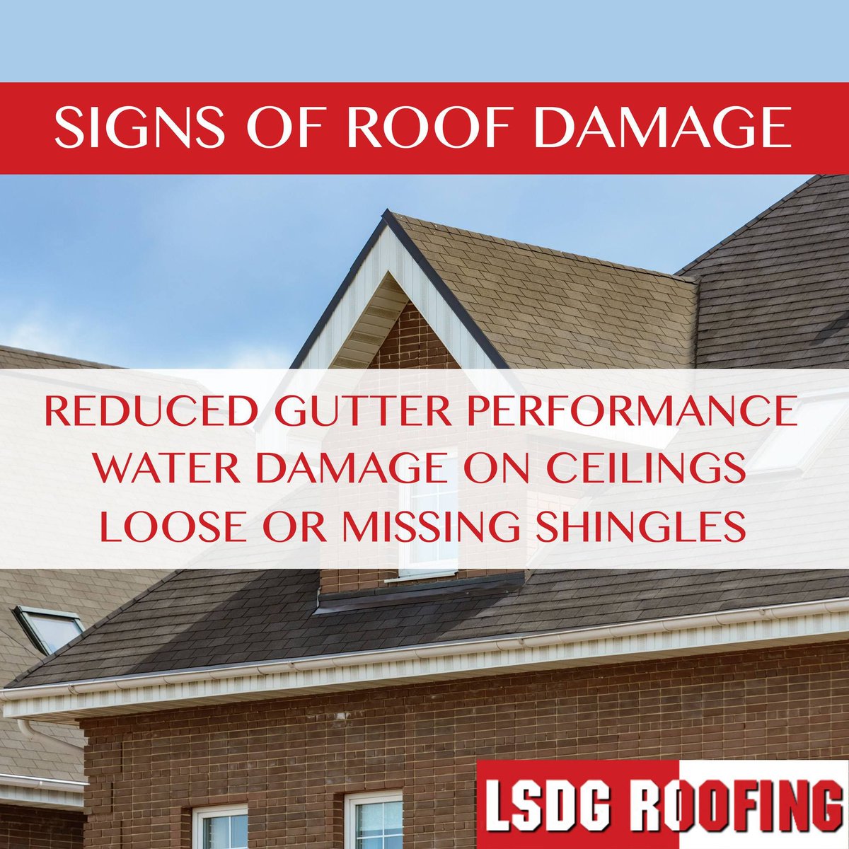 LSDGROOFING's tweet photo. There are several signs that a roof needs to be replaced, and some of them are more evident than others. LSDG Roofing’s inspectors can help you find the source of your problem, so call us if you notice any of these evident signs of extensive roof damage. https://t.co/Ib3CsC6SqT