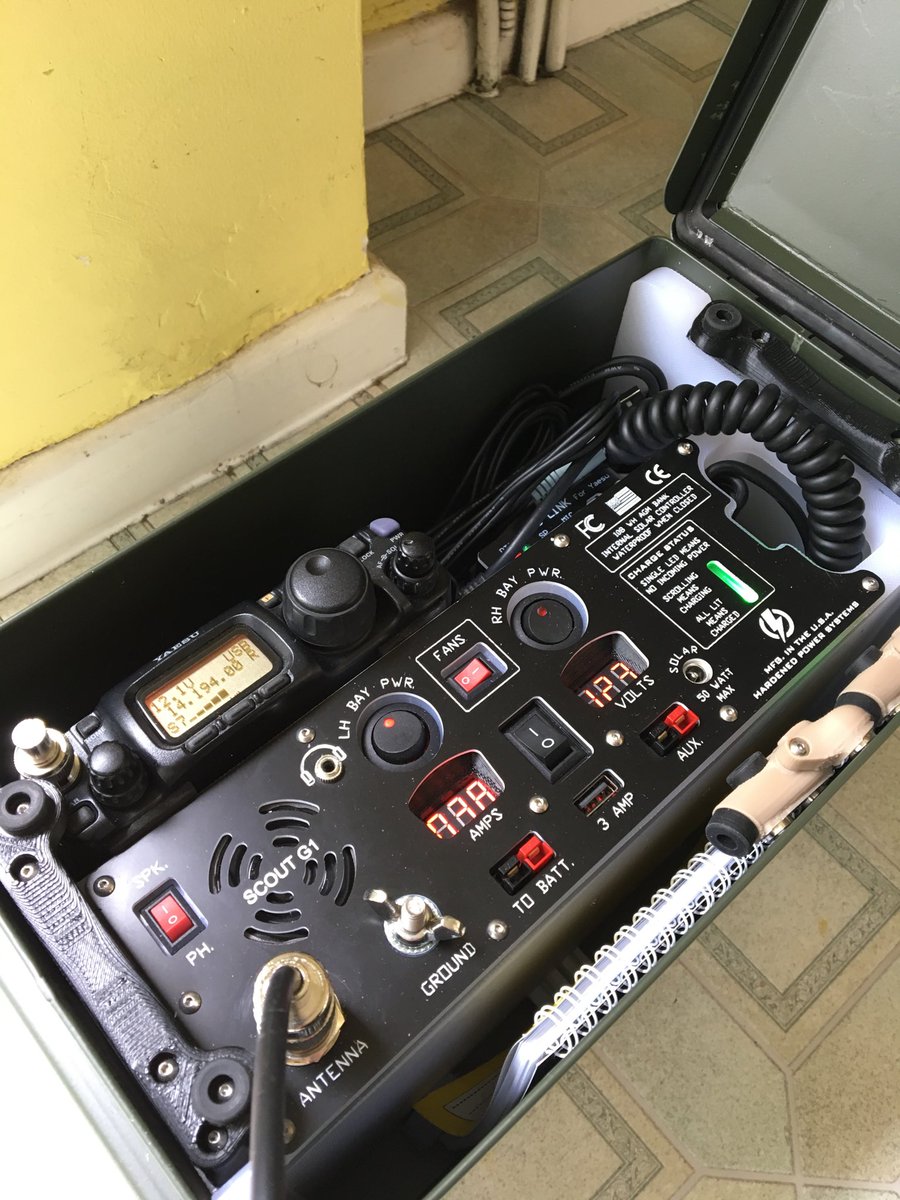 G4SGI's tweet photo. My FT-817 in a Scout G1 ammo box #hamr #hamradio https://t.co/A7EspkBrZy