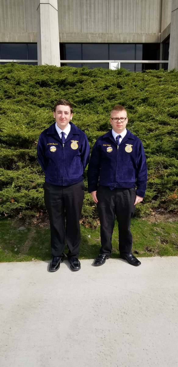 AlburnettFFA's tweet photo. We had 2 Courtesy Corp members at State Convention. They played a large part in helping State Convention run smoothly. #IAFFASLC https://t.co/9mWccCraJt