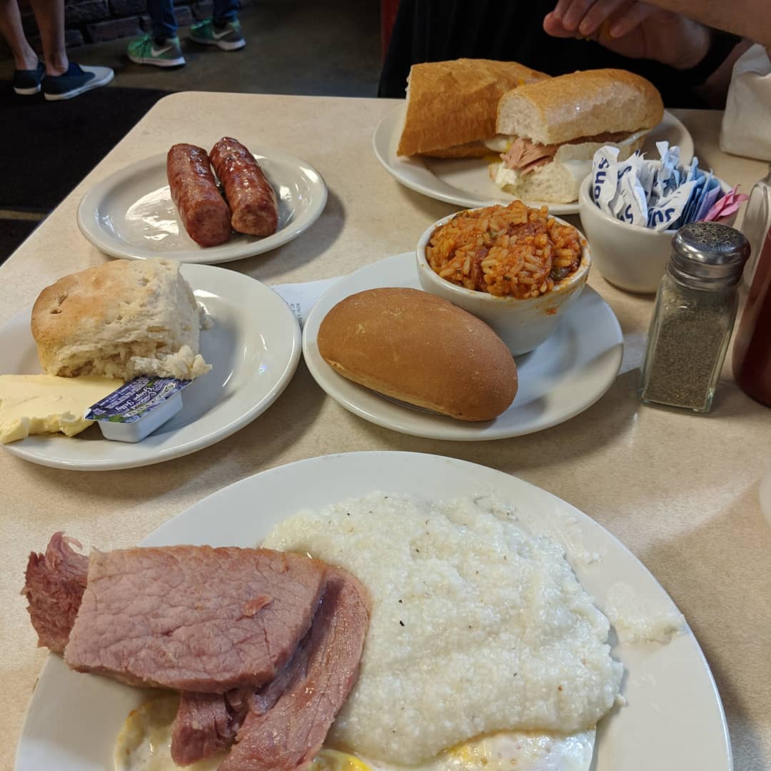 MothersNOLA's tweet photo. "Just got back from a trip to New Orleans these are a few of my favorite things...... We ate! #nola #neworleans #frenchquarterfest #foodie #mothersneworleans " | 📸  &amp; caption: @cookin_ez_4ig /Instagram #mothersrestaurant #Breakfast served all day #closedEaster https://t.co/xMa1ANIbo6