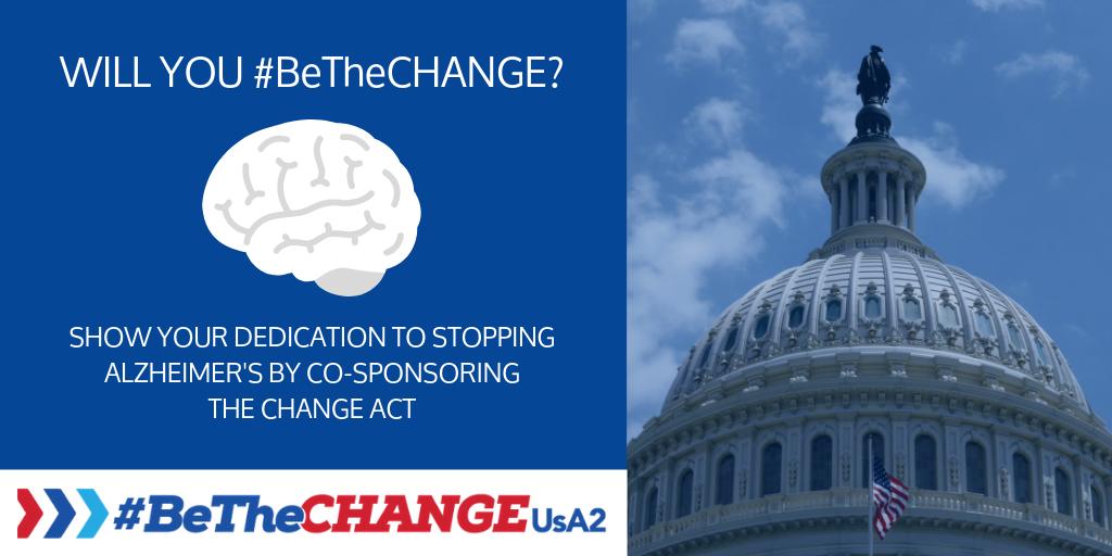 Please call your U.S. Representative (202-225-3121) and Senators (202-224-3121) today and ask them to co-sponsor the CHANGE Act (H.R.2283/S.1126) to help people facing #Alzheimers disease/#dementia! Take action here: action.usagainstalzheimers.org/onlineactions/… 

#StopAlz #EndAlz #BeTheCHANGE