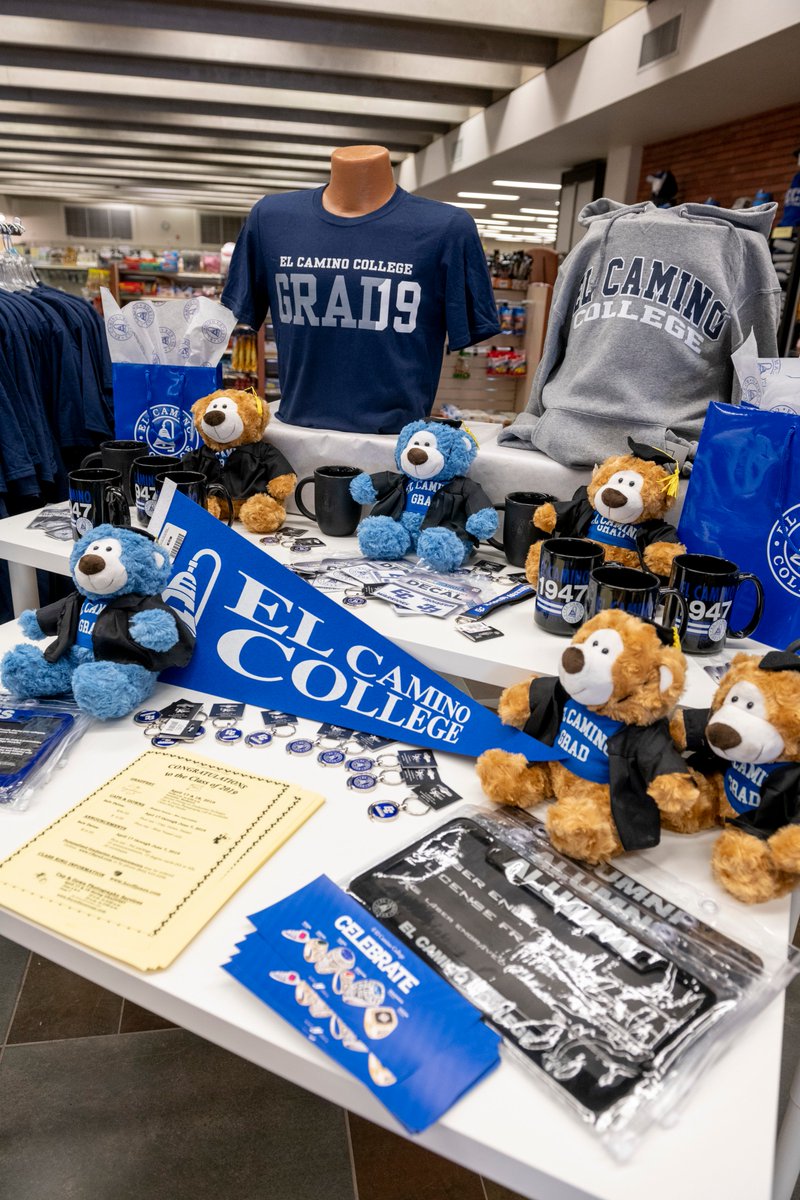 elcaminocollege's tweet photo. Grad Fest TODAY + TOMORROW! 🎓All soon-to-be grads are encouraged to stop by the Bookstore for their cap and gowns, commencement photos, class rings, custom announcements, and other commemorative items! #ECCGrad https://t.co/w5EAQQTCN7