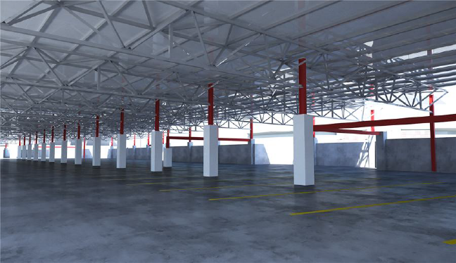 ApadanaSolar's tweet photo. Apadana Solar begins construction on the Ramp A Community Solar Garden, a 1.3 MegaWatt array supported by a steel canopy mounted atop the existing columns, offsetting 175 homes.
This week the column anchor bolts will be installed and the steel will be lifted to the roof by crane https://t.co/RNWreLexiQ