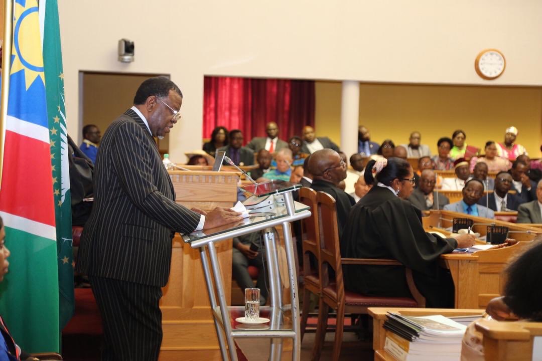 hagegeingob's tweet image. Fellow Namibians, I delivered today the 2019 State of the Nation Address. Our fundamentals are sound. This is not the time to waiver; this is not the time to doubt. For we have come too far, invested too much, sacrificed and endured too much - to give up the fight for prosperity.