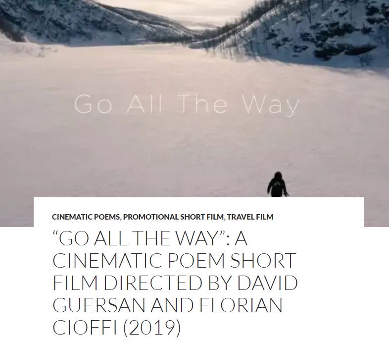 “Go All The Way”: A Cinematic Poem Short Film tribute to Charles Bukowski Directed By David Guersan and Florian Cioffi (2019)
cinematicpoems.com/2019/04/17/go-…