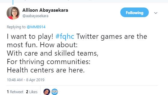 NACHC's tweet photo. Also, did you see the awesome haiku's submitted by our friends @michpca, @aabayasekara, @sdisaac, & @NCCHCAOnline? Check them out and send us your own health center haikus! #MyHealthCenter #NationalHaikuDay #FQHC https://t.co/rvvf1uakJ0