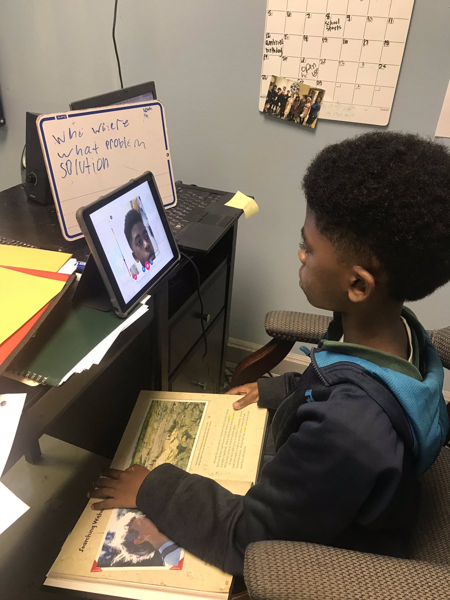 miller_anneke's tweet photo. Ode to @Flipgrid time. When people walk into my room I get a lot of questions about all the technology I use. I always say two words: future ready. @Flipgrid gives my students a voice and makes them in charge of their own learning. Here is a student creating a retell. #flipgrid https://t.co/fbqDCgjW6M
