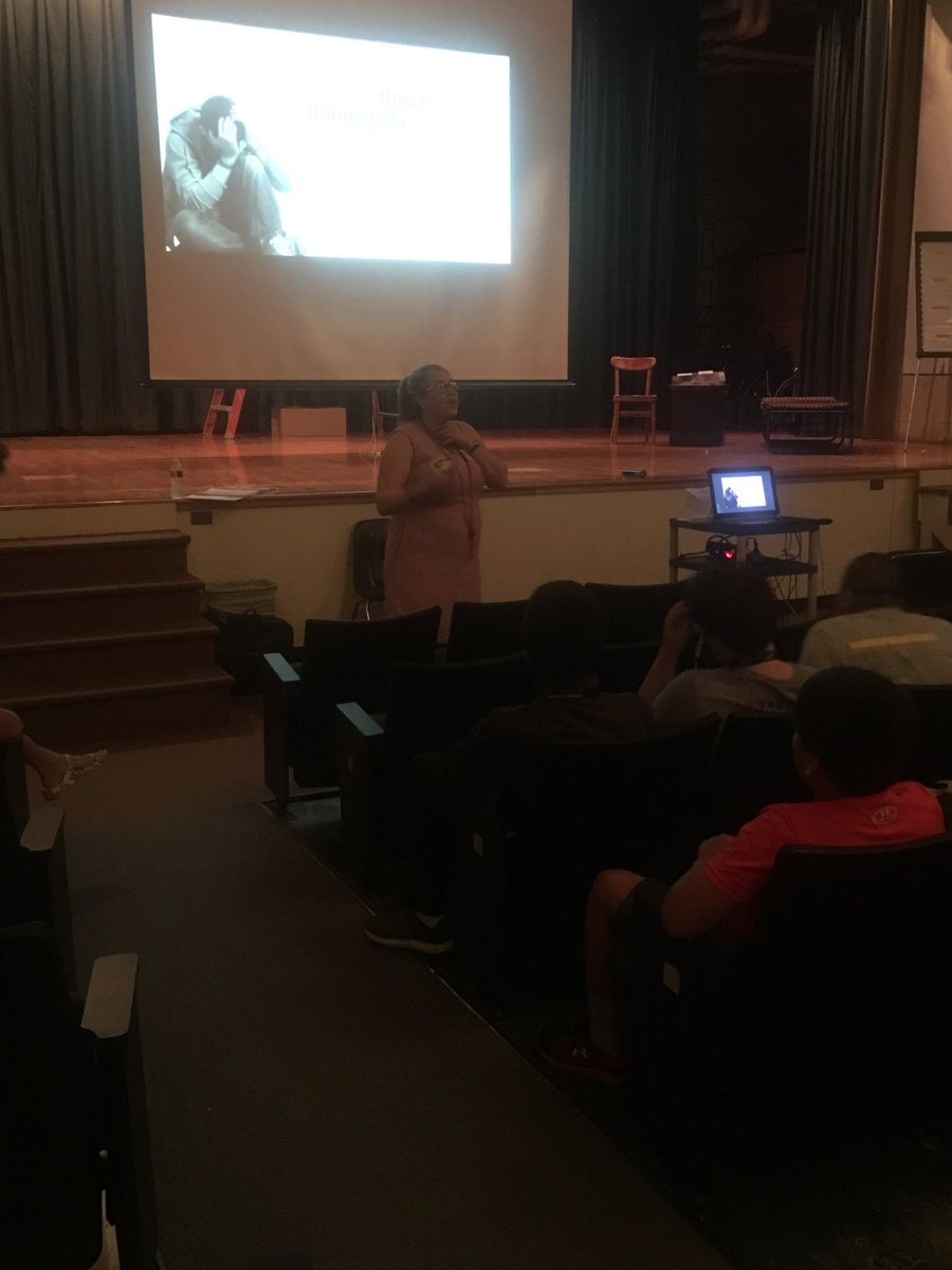 AMS students learning about internet safety! Thank you Bridgehaven for sharing information with our students.