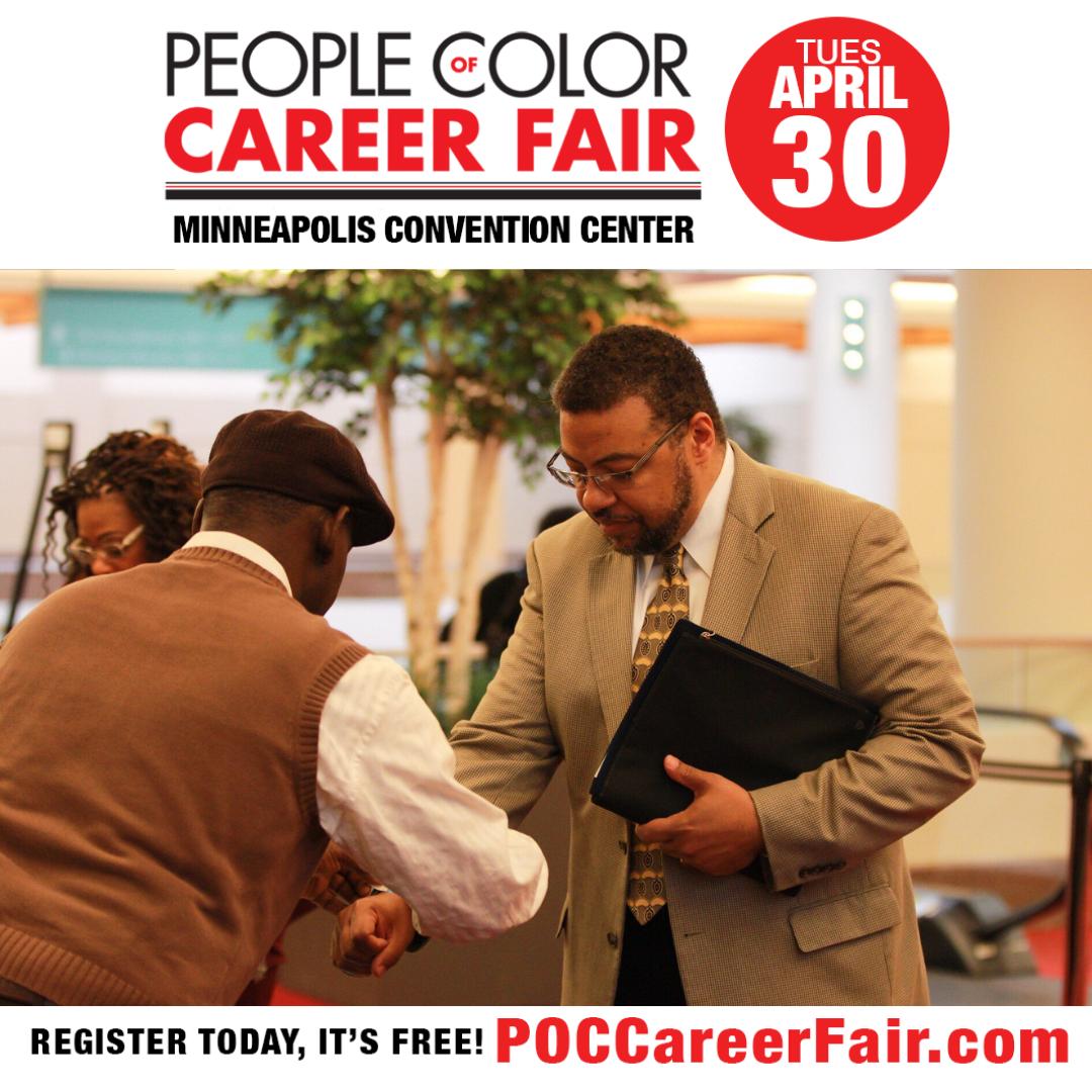 rmgcorp's tweet image. #NowProducing: A resume gets you a wristband and access to the hottest career fair in Minnesota, and we are excited to bring it to you!
Join us at the Spring @POCCareerFair on Tuesday, April 30!
Register today! It's FREE! 💻 POCCareerFair.com.
📢 #RMGAccess #POCCareerFair