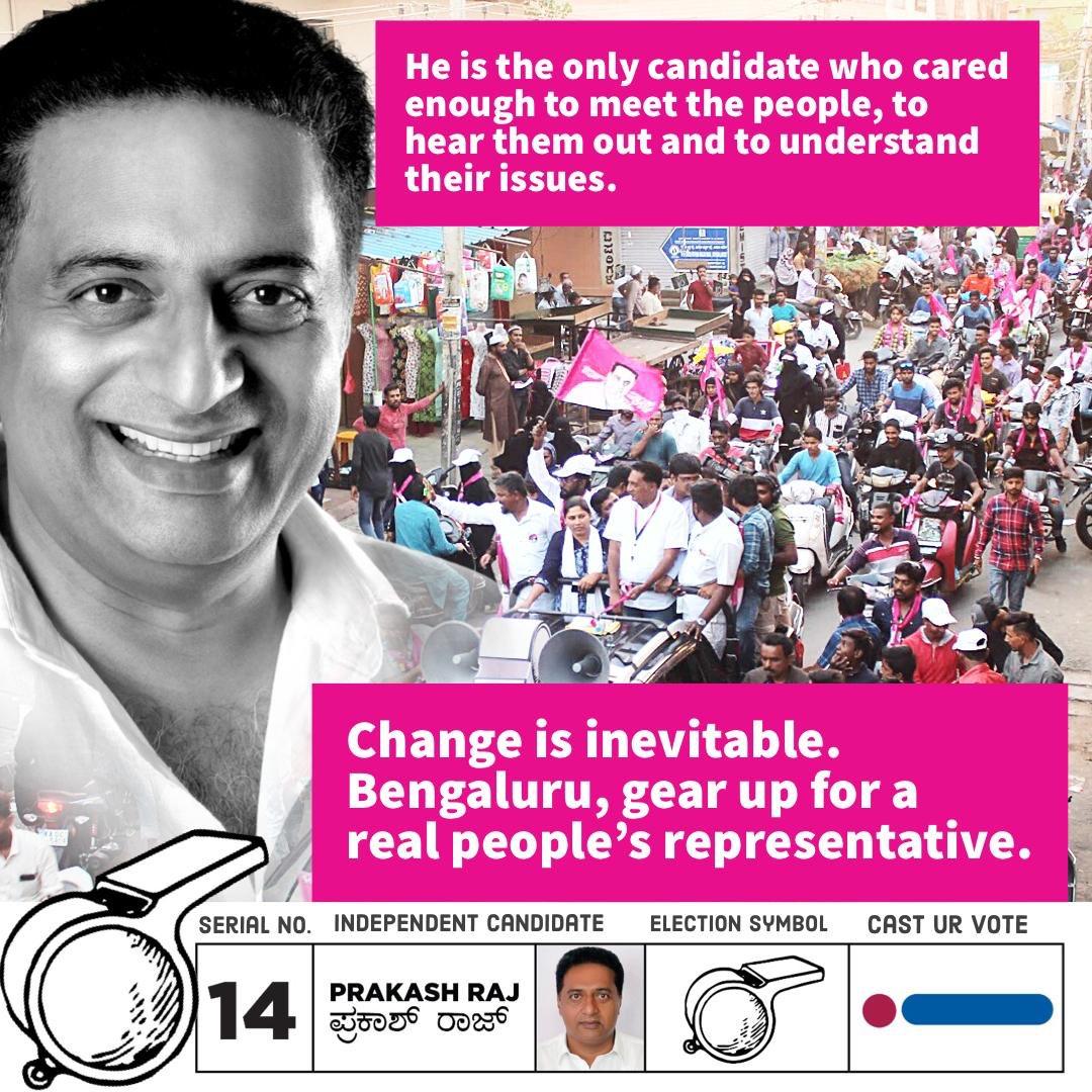 kapsology's tweet image. He is one of the candidate, I would like to see in Parliament. Dear Bangalore people, please vote for him tomorrow.
#Prakashraj4Parliament
