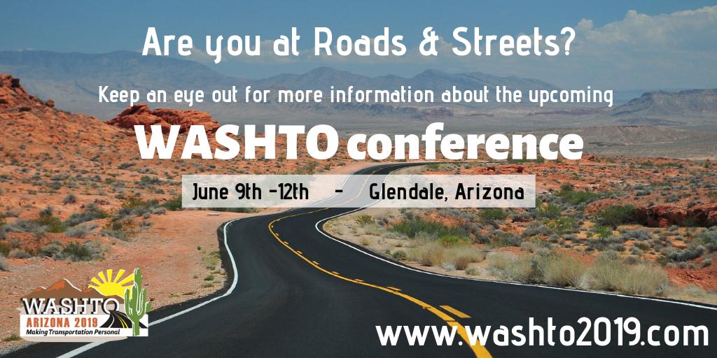 Thanks <a href="/ACECArizona/">ACEC Arizona</a> for not only hosting the 68th annual #roadsandstreets2019 but also for being awesome #sponsors of the #2019washto meeting!  #makingtransportationpersonal