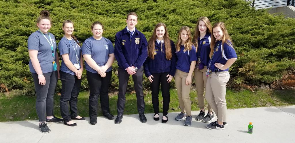AlburnettFFA's tweet photo. These 8th graders attended their very first State FFA Convention this year. 4 of them attended the Middle School Leadership Workshop yesterday. #IAFFASLC https://t.co/S0bVMREgRe