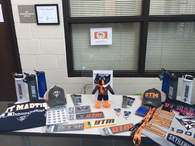 The Bookstore is at the <a href="/UTM_Parsons/">UTM Parsons Center</a> campus today!! Stop by and grab your UTM gear!! #skyhawks #beutmproud