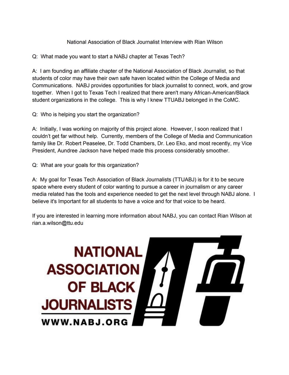Any interest in learning more about National Association of Black Journalist? Here is the inside scoop with the organizations president Rian Wilson