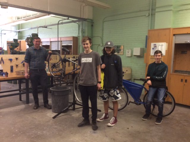 #NSS launches one more initiative in our effort to become a cross town bike hub and a greener member of our community! This is Northern's new bike shop with Mr. O'Connor and our first #bikemechanics @TorontoCycle @biketoschoolTO @PrincipalNSS @RonFelsen @TDSB