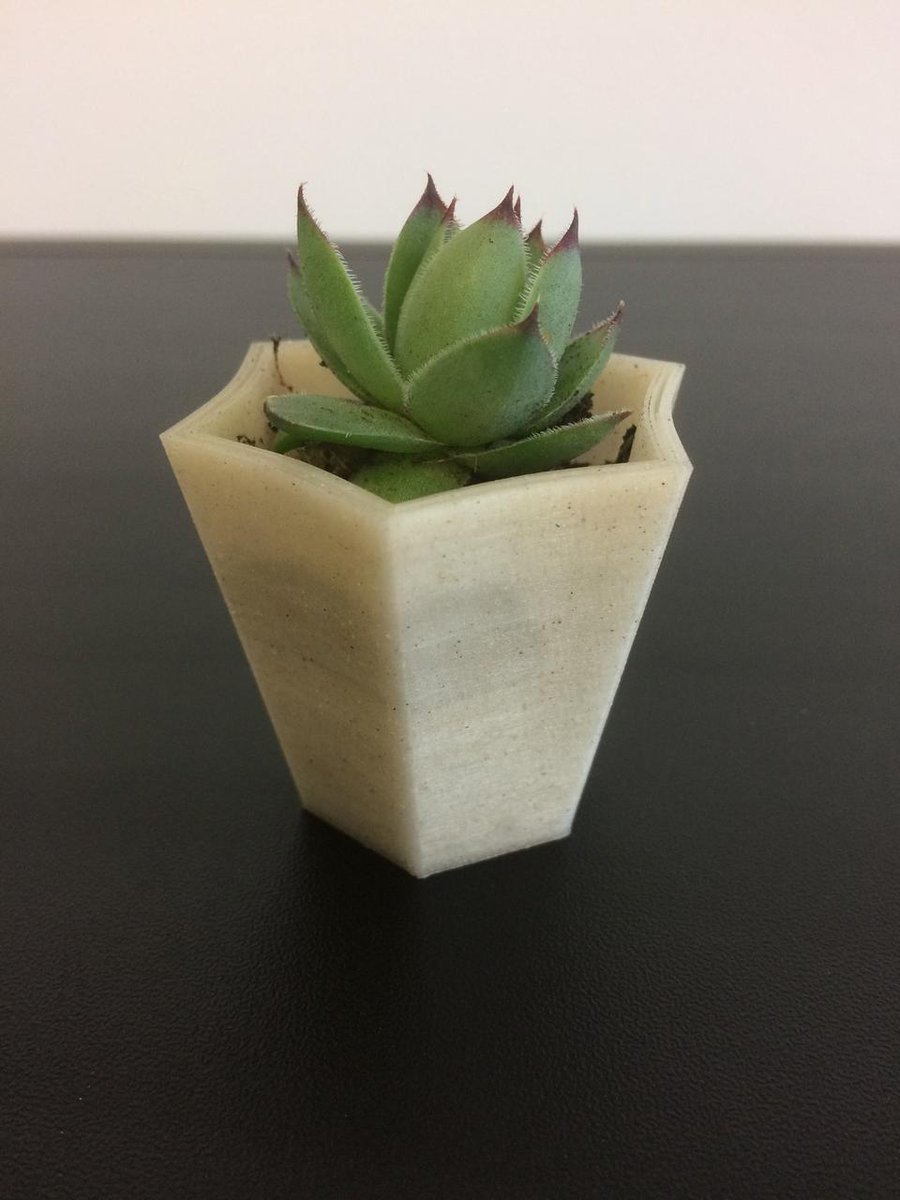 lebeedule's tweet photo. Des petits pots de fleurs imprimés en 3D par @_3dxp_ en matériaux recyclés, recyclables et issus de la valorisation des déchets. #impression3D #fabricationadditive #economiecirculaire #ecoconception https://t.co/BSbqwzSm6v
