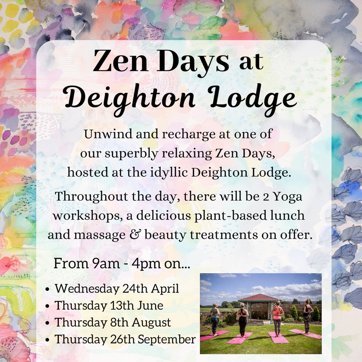 A whole day for YOU!! Our Zen Days are a mini Retreat to let you escape from the daily grind to relax &amp; restore. 
Check out our upcoming dates below 👇 Places can be booked by emailing debbie@thehealthandeventscompany.co.uk