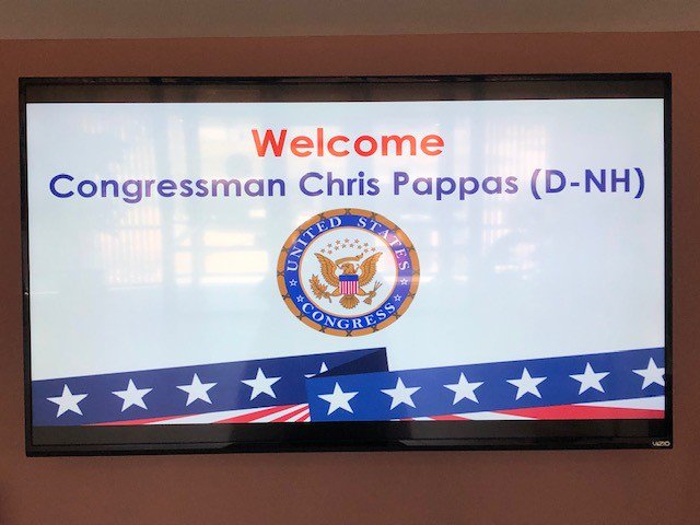 NHHEAF's tweet photo. Today, we were proud to welcome @RepChrisPappas to our campus! Congressman Pappas toured our servicing center and met with our employees to learn about all the great things happening at the Organizations! #nhheafpride #NH https://t.co/c90qBhTMel