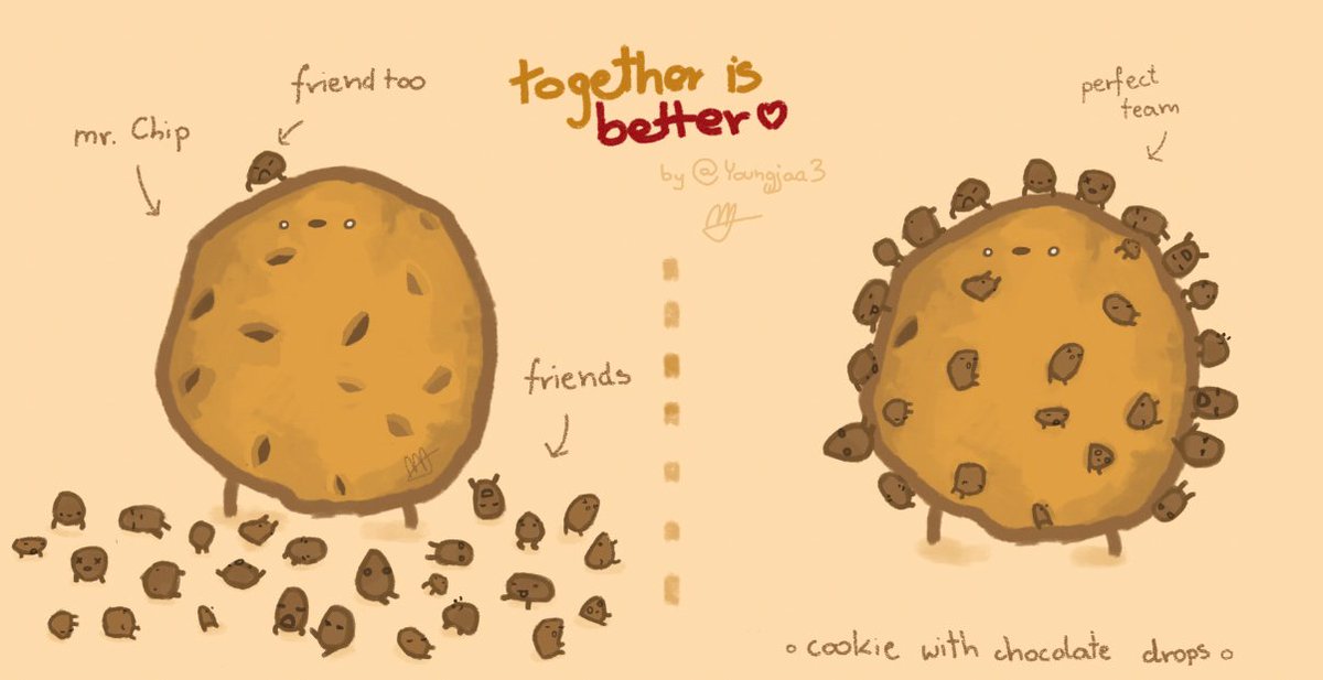 Youngjaa3's tweet photo. Together is better ❤ my yummy squad for ya 😛 

Mr. Chip and friends ♡ 

#Draw_BT21 #CrunchySquad #BT21_UNIVERSE https://t.co/Vyuq3BOVLu
