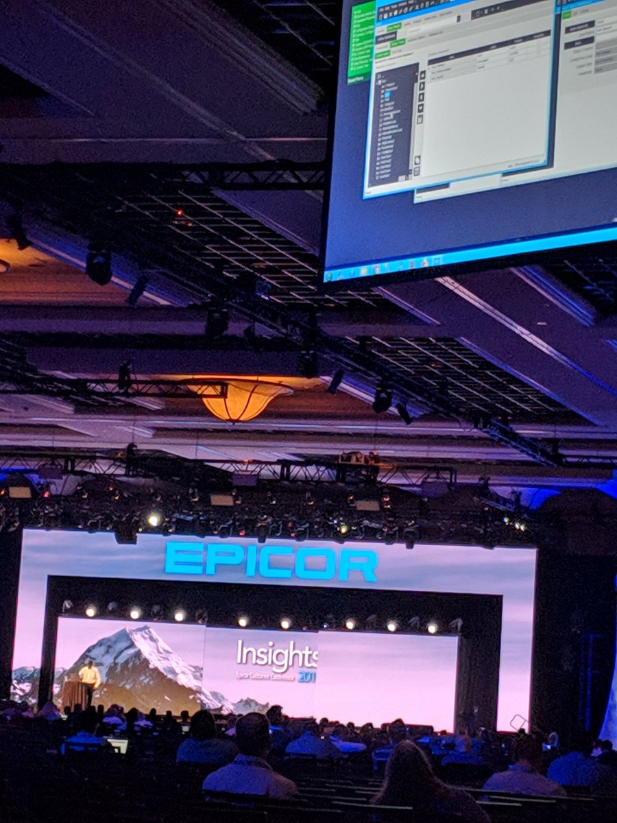 wonsil's tweet photo. Dele mastering the Quick Search at the Epicor Users Group Meeting for the crowd.

#EpicorInsights19 @EpicorUsers https://t.co/XeUwUQM8kU