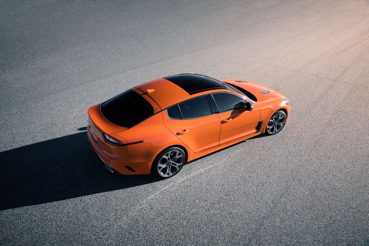 Kia's tweet photo. The @NYAutoShow turns into a spicy affair with the introductions of the Stinger GTS and the HabaNiro concept. #KiaNYIAS #KiaStinger #KiaHabaNiro https://t.co/KqrTQkyzME