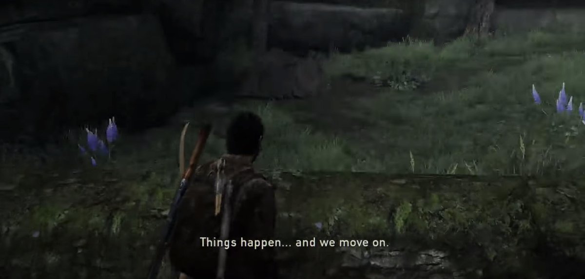 LucaPlayingUs's tweet photo. Joel just won't talk about feelings. You almost feel sorry for Ellie because she has to go through so much as a child and has no one to talk to. This scene underlines Joel's anti-emotional side - in contrast to the closing scene of this chapter. @PlayingUs #PlayingWithTheEnd19 https://t.co/zlwpSlrSb0