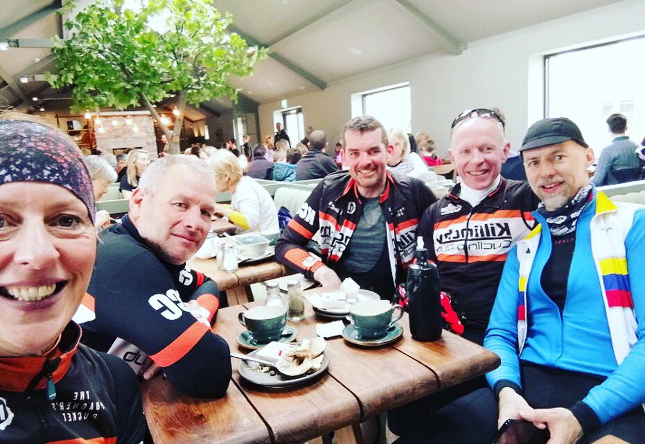 killinchy_cc's tweet photo. Wednesday ‘Bun Run’ equals lots of hills and a well earned coffee at @montaltoestate #cycling #killinchycyclingclub #clubspin #orangeandblack #hills https://t.co/sUSIe2Kgr2