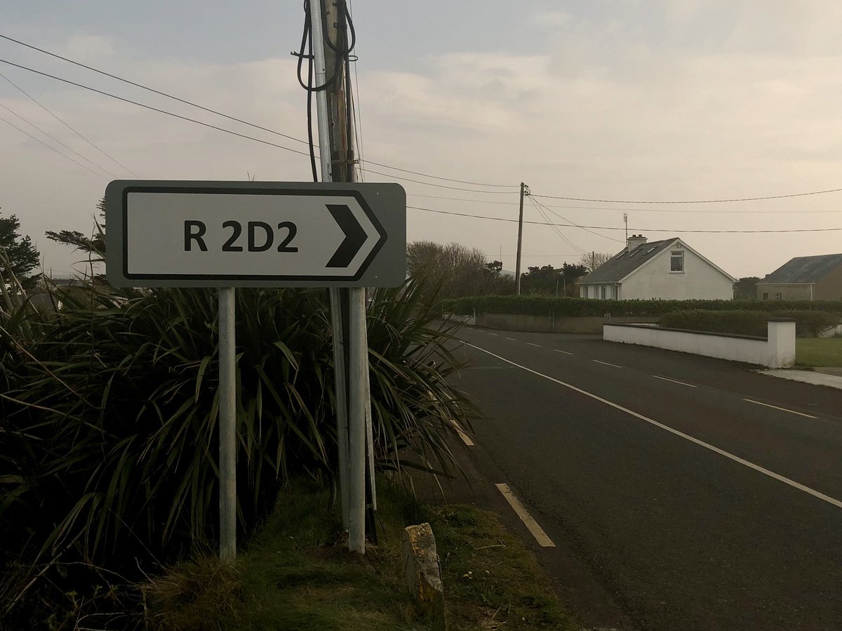 donaghca's tweet photo. Driving along on the renamed R 2D2 #StarWars road Malin Head Donegal Ireland @HamillHimself https://t.co/V9dHiBKZiq