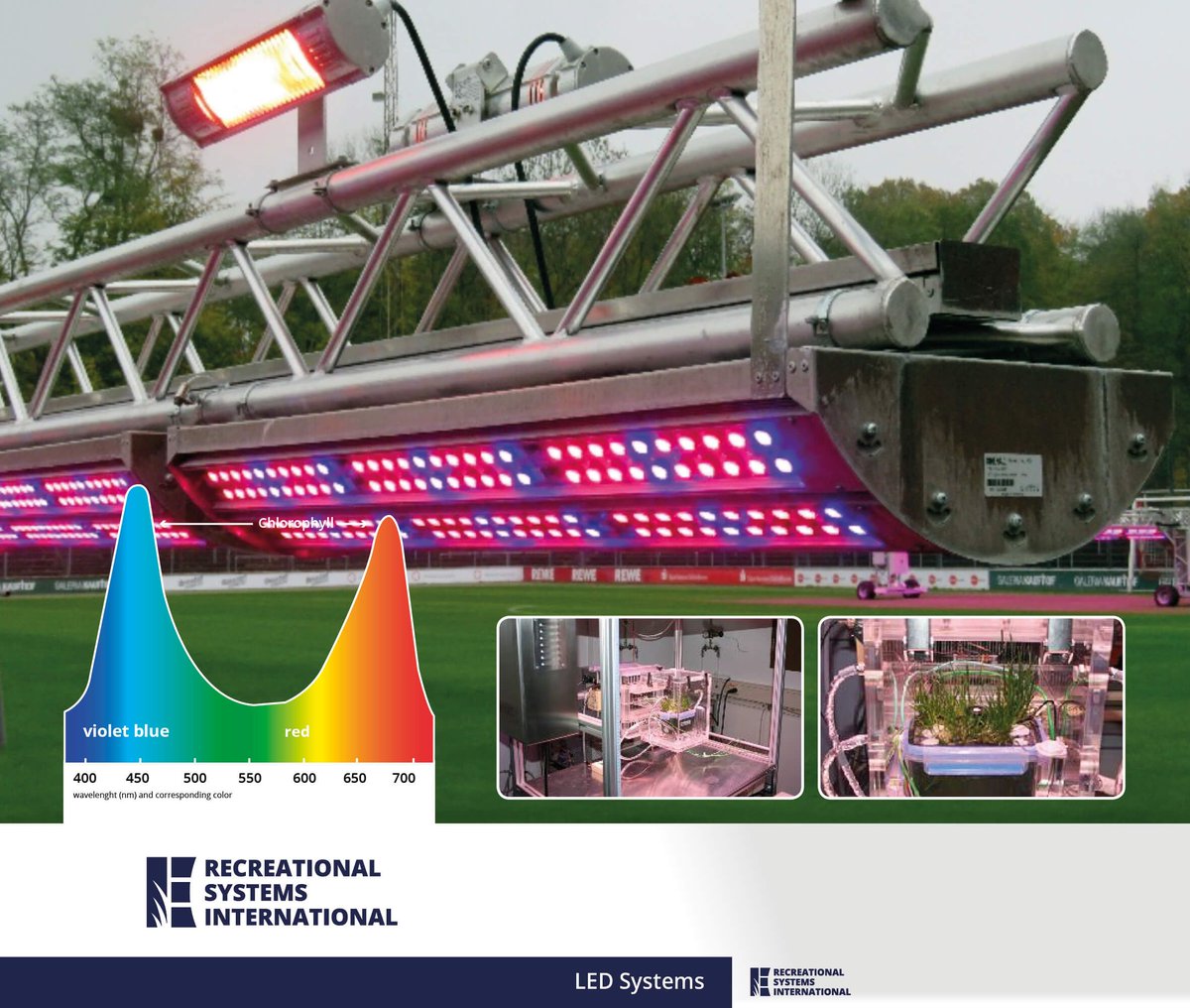 “Excellent photosynthesis on Bermuda grasses, thanks to Rhenac LED grass growing lights” (Dr. Rühmann at the Technical University Munich concludes).

recreationalsystemsint.com/products/led-s…

#arenas #stadiums #ledlight #sport #trainingfacilitation