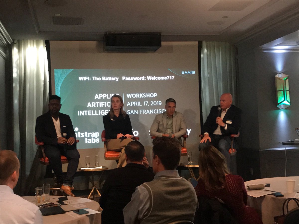 Exciting morning talks about AI opportunities &amp; challenges during the executive workshop  on applied artificial intelligence organized by <a href="/bootstraplabs/">BootstrapLabs</a> in SF. #AAI19
