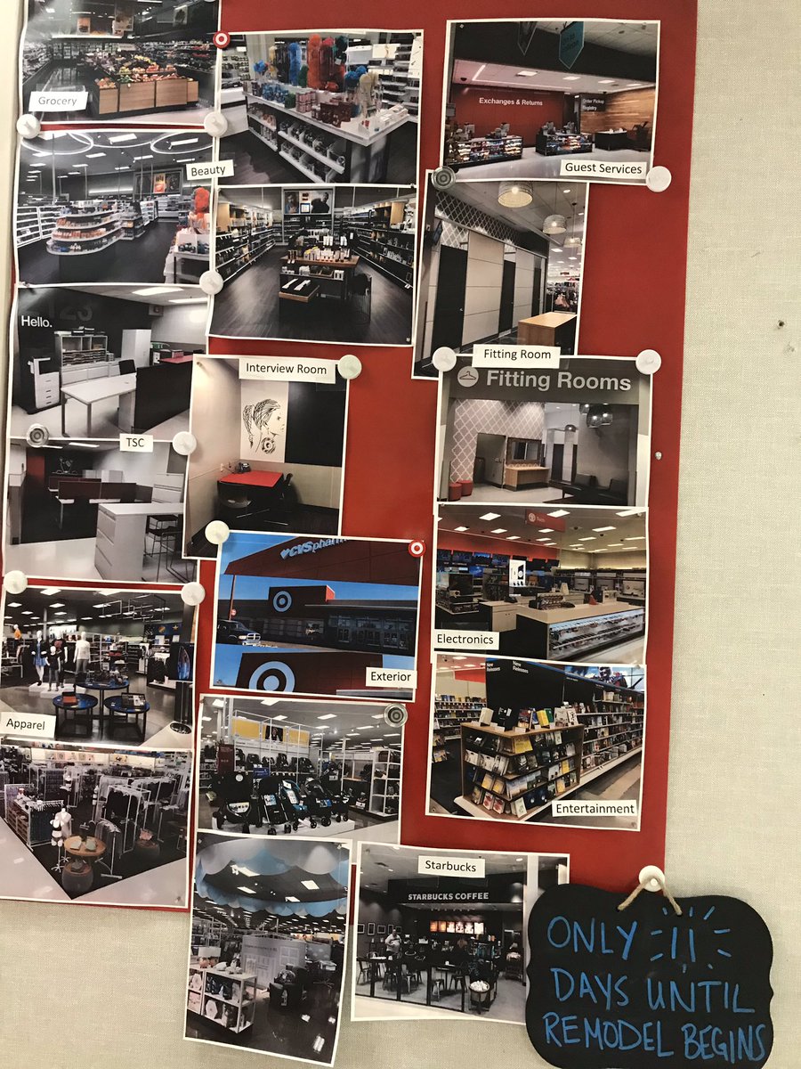 11 days until the T864 Remodel officially begins! Getting our guests and team members excited for the big changes 🥳🎯 #remodel #target