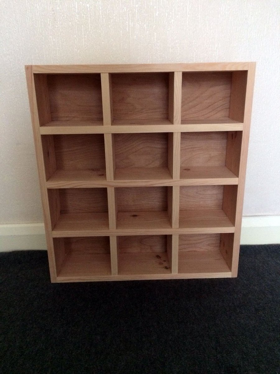 WoodDeluxe's tweet photo. Thanks for the kind words! ★★★★★ 
Absolutely over the moon with it. Beautifully made. Thanks so much 😊" Angela H. #etsy #furniture #storage #emmabridgewatermug #mugstorage #pigeonholeunit #12compartmentshelf #pigeonholeshelf #pigeonholes https://t.co/QIcnYw0vpf https://t.co/ZOWn0A7qvT