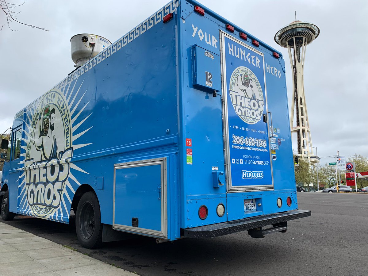 theosgyroseats's tweet photo. Catch us today at @space_needle park across from seattle center and @KIRO7Seattle from 11-2pm. Come try our special before itβs gone!! π₯π#seattlelunch #gyrotruck #theosgyros #seatlefoodtruck #washingtonfooddtrucks https://t.co/rKhbm9ddZp