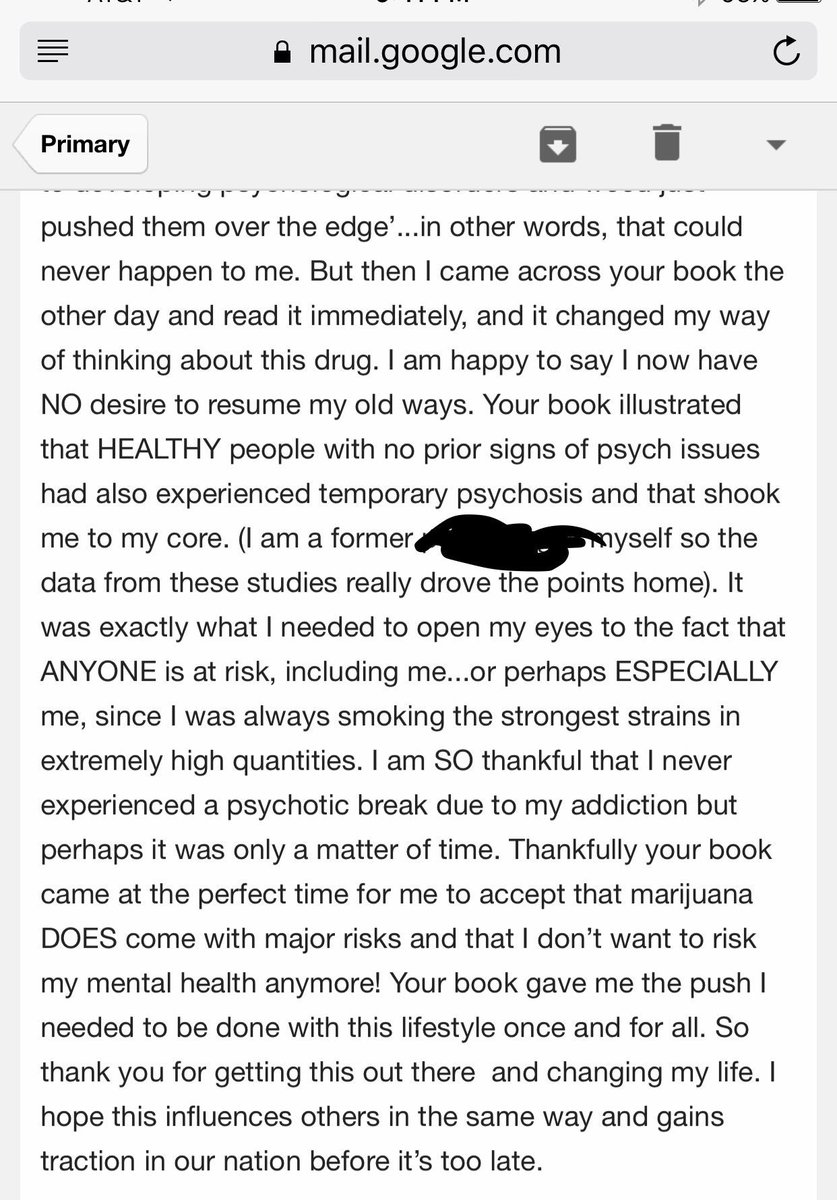 The users know. So glad she had the courage to assess what her use was doing to her - and the strength to tell her story.