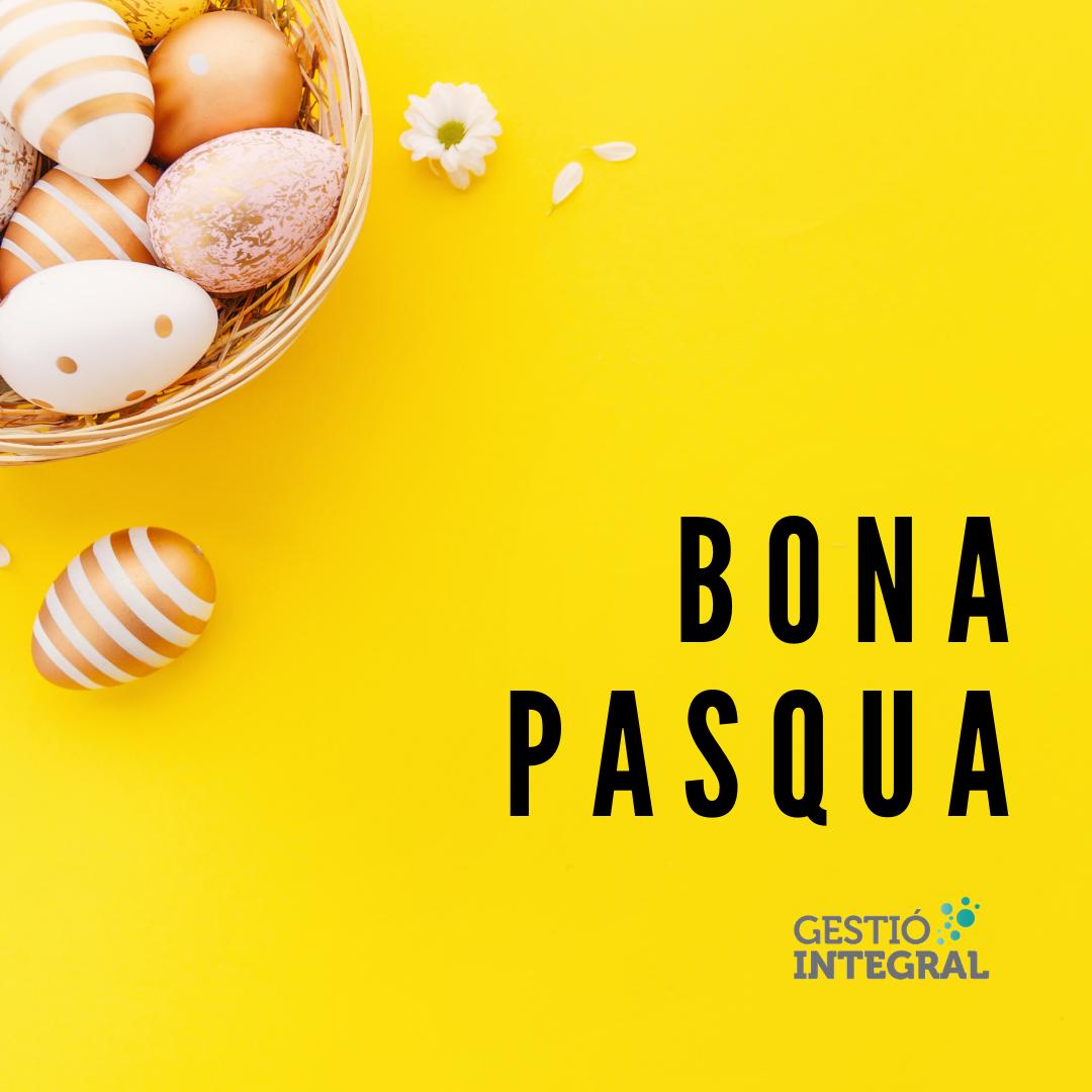 GestioIntegral's tweet photo. Bona Pasqua a totes i a tots!! Us desitgem que gaudiu d'aquests dies de festa i que els disfruteu amb la família i els nens, si en teniu a casa!
.
.
#pasqua #bonapasqua #mona #tradicions #eastereggs #easter #netegesprofessionals #casaperfecta https://t.co/dqbth9M9SM