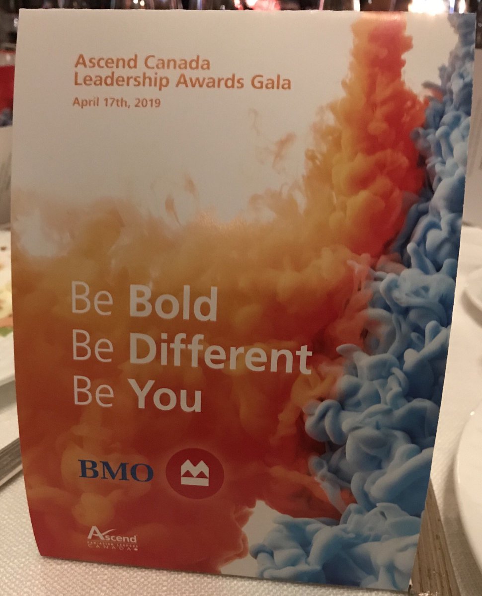 Be Bold Be Different Be You - enjoying the Ascend Canada Leadership Awards Gala #AscendGala2019