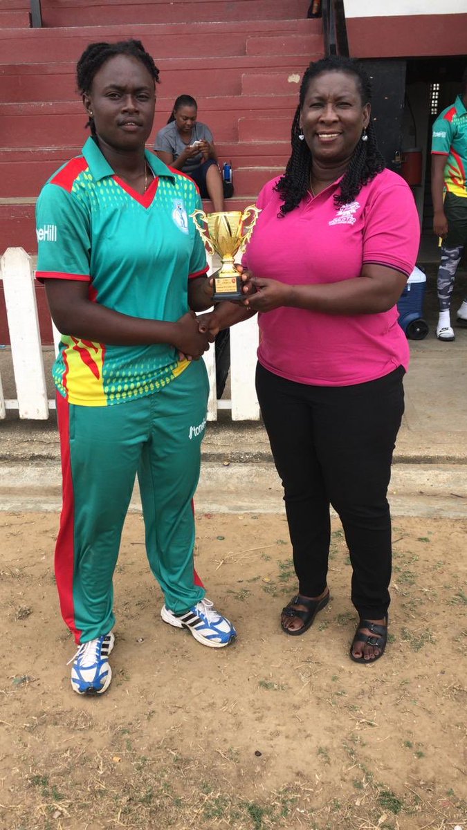 windieswomen's tweet photo. Windward Islands won by 37 runs vs Jamaica 
WWI 103/9 (20)
Jephina Joseph 34 Hector 18
Boreland 3/19 Wilmott 2/6

JAM 66/9 (20)
Johnson 9 Campbell 8
Jack 3/11 Glasgow 2/10

Jephina Joseph was Player of the Match https://t.co/5YXvQRH6iD