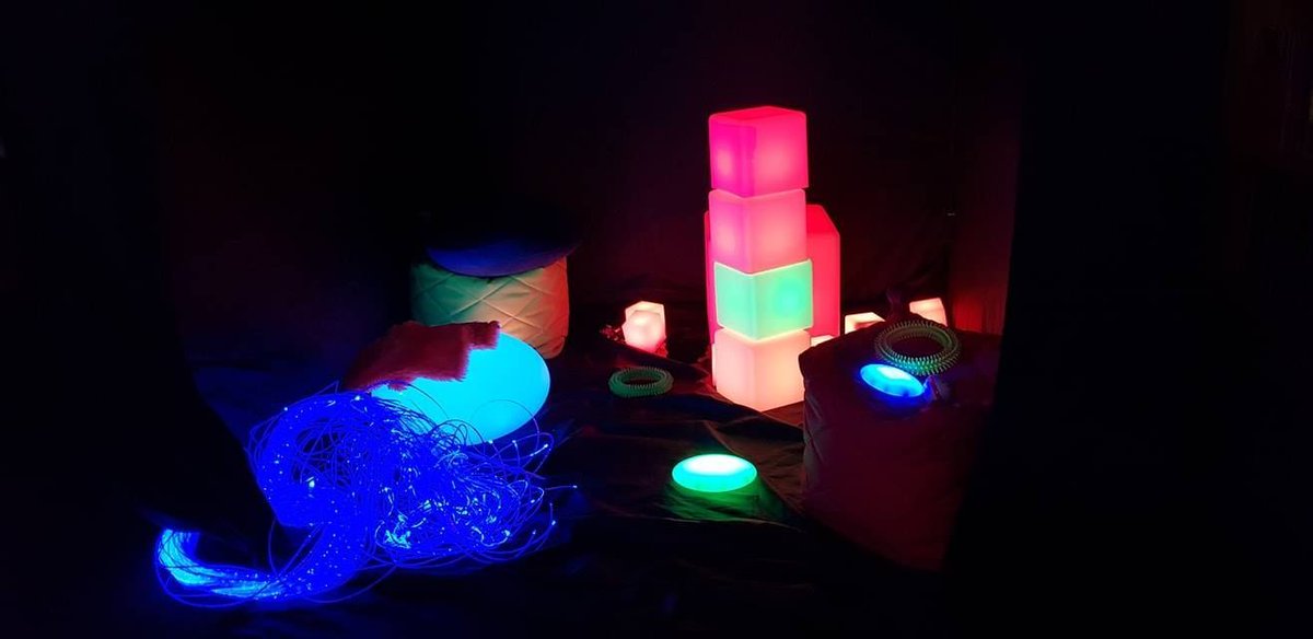 iamkitcamp's tweet photo. Imagine this in one of our #kitcamp dens in #AutismAwarenessMonth. Looking forward to exploring #sensoryspaces and pop up spaces a little more.  Photo credit @Sense_Abilities #makeyourworld https://t.co/69arZLIKgo