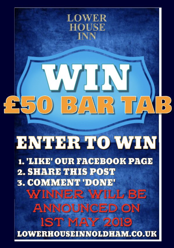 LowerhousePub's tweet photo. Competition now live, head over to Facebook to enter! https://t.co/v3TVL6VNxX