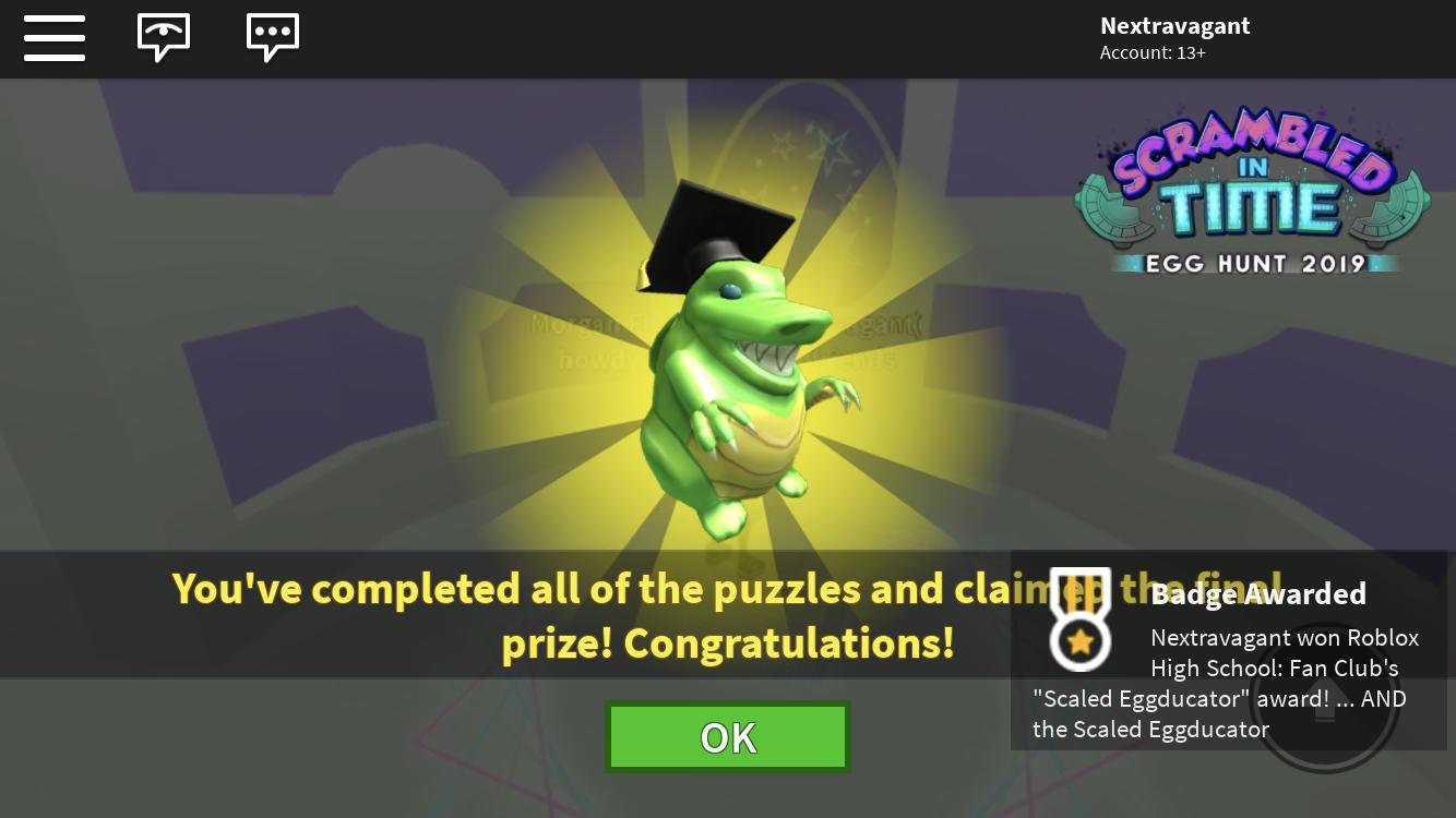 twitter - 2019 egg huntr robloxian high school