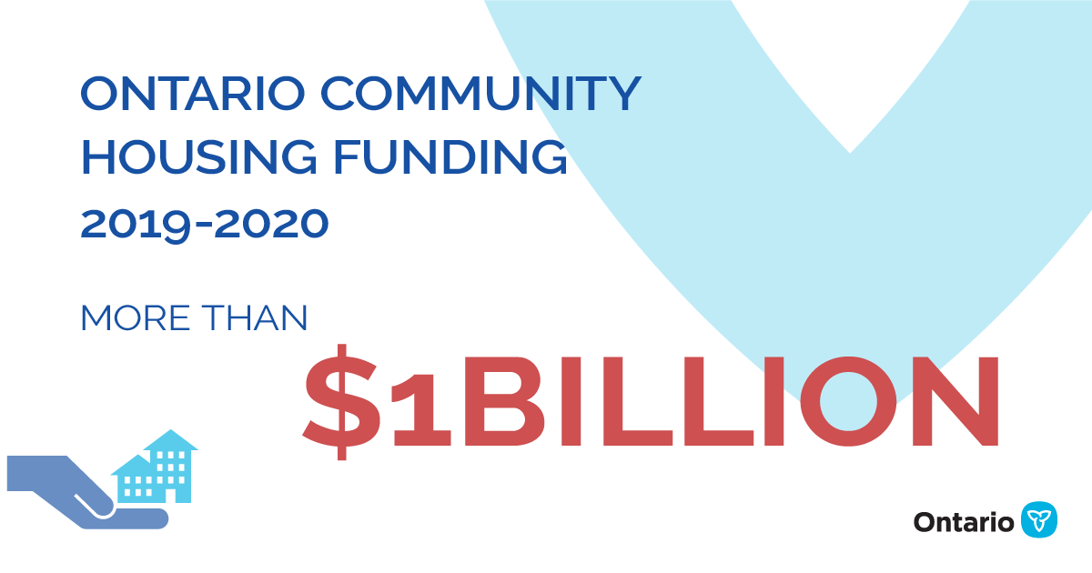 ONTARIO COMMUNITY HOUSING FUNDING 2019-2020