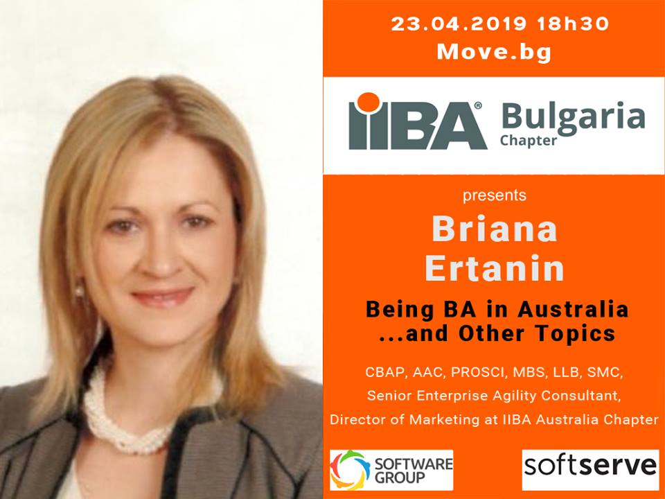 <a href="/IIBA/">International Institute of Business Analysis</a>Bulgaria @IIBA sofiabg.iiba.org/event/being-ba…