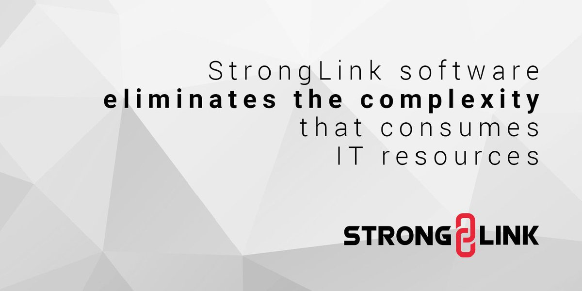 StrongBoxData's tweet image. #StrongLink software eliminates the #complexity that consumes #ITresources and automates workflows to drive down costs while enforcing #dataprotection. Find out how at stronglink.com