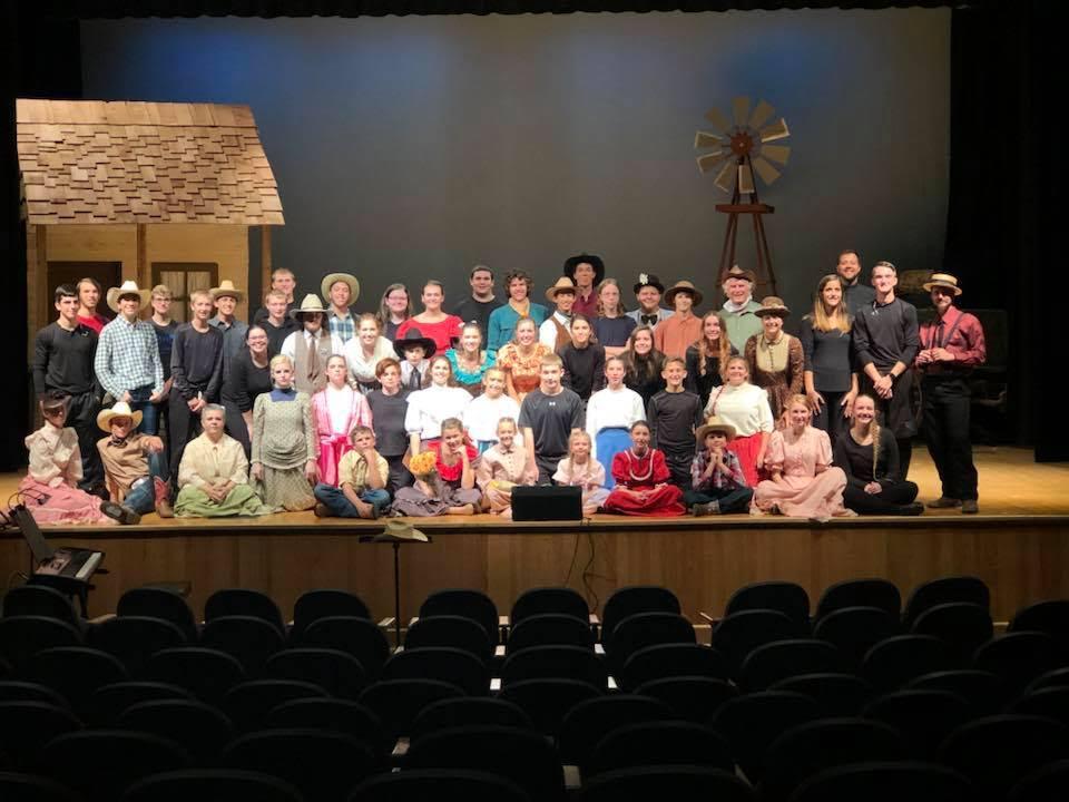 PrattAD's tweet photo. Pratt High School has many nominations to the 2019 JESTER AWARDS in Wichita!  All nominations are from our musical “Oklahoma” last fall!  Congratulations to:  David Mathes, Zach Shaneline, Madalynn Wilson
Kahrie Stegman, Michelle Popovich and Brandon Wade! https://t.co/idtQM0RUoT