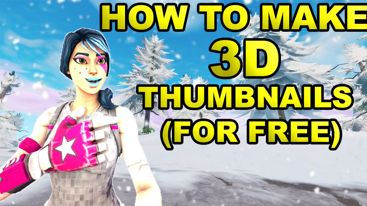 how to make 3d fortnite thumbnails for free easy full tutorial https - fortnite thumbnail holding controller