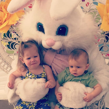 WLOSKaren's tweet image. Planning for #Easter and remembered this gem from a couple years ago. Hopefully my kids are less scared of the #EasterBunny this year! @WLOS_13  #almostEaster #Easter2019