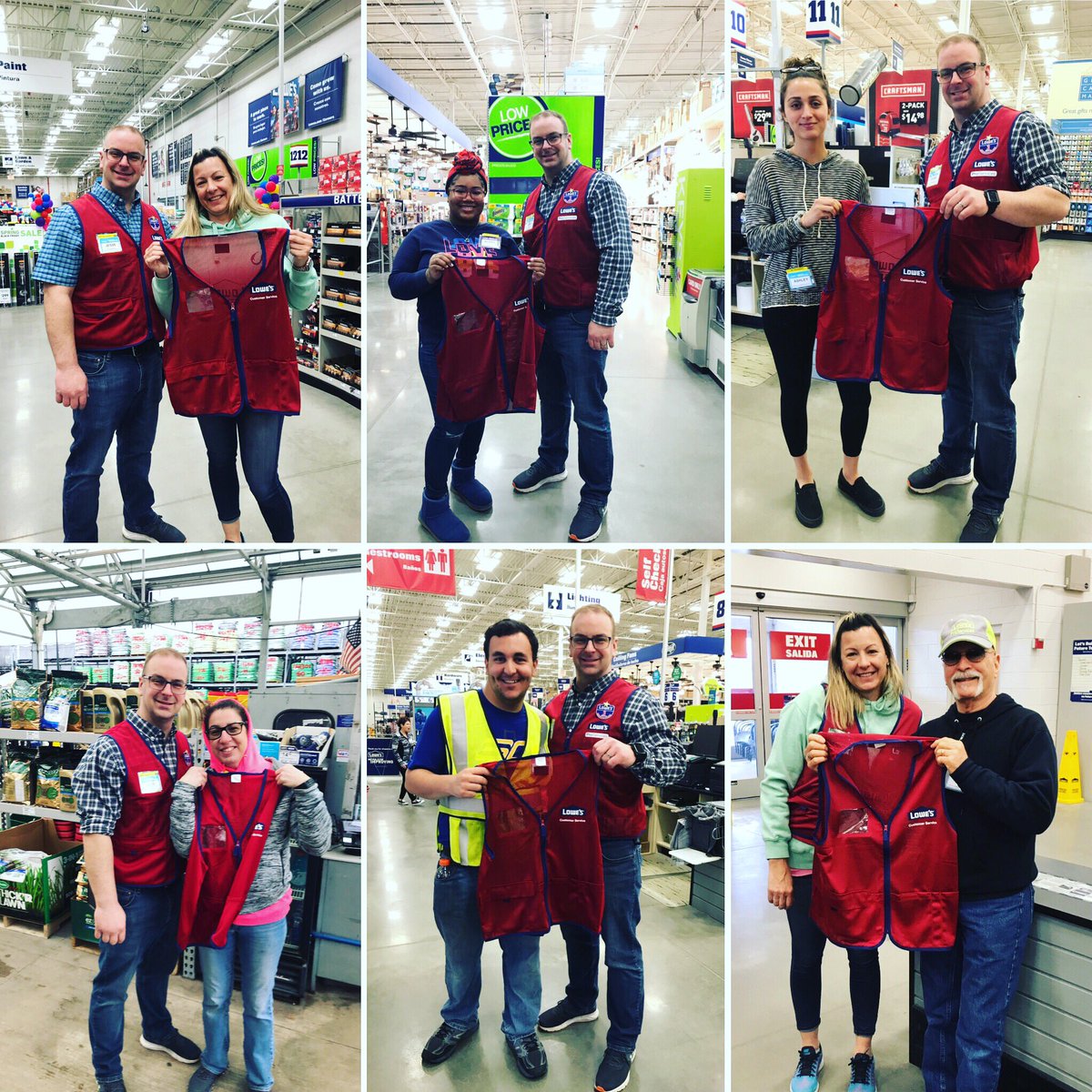 Lowes2428's tweet photo. Red Vests are blooming here at Lowe’s of Manchester! Congrats to Jody, Aliyah, Ashley, Melody, Nick and Fred for earning their #RedVest #lowes #manchesternj #manchesternjrocks https://t.co/oeSsaYGPp9