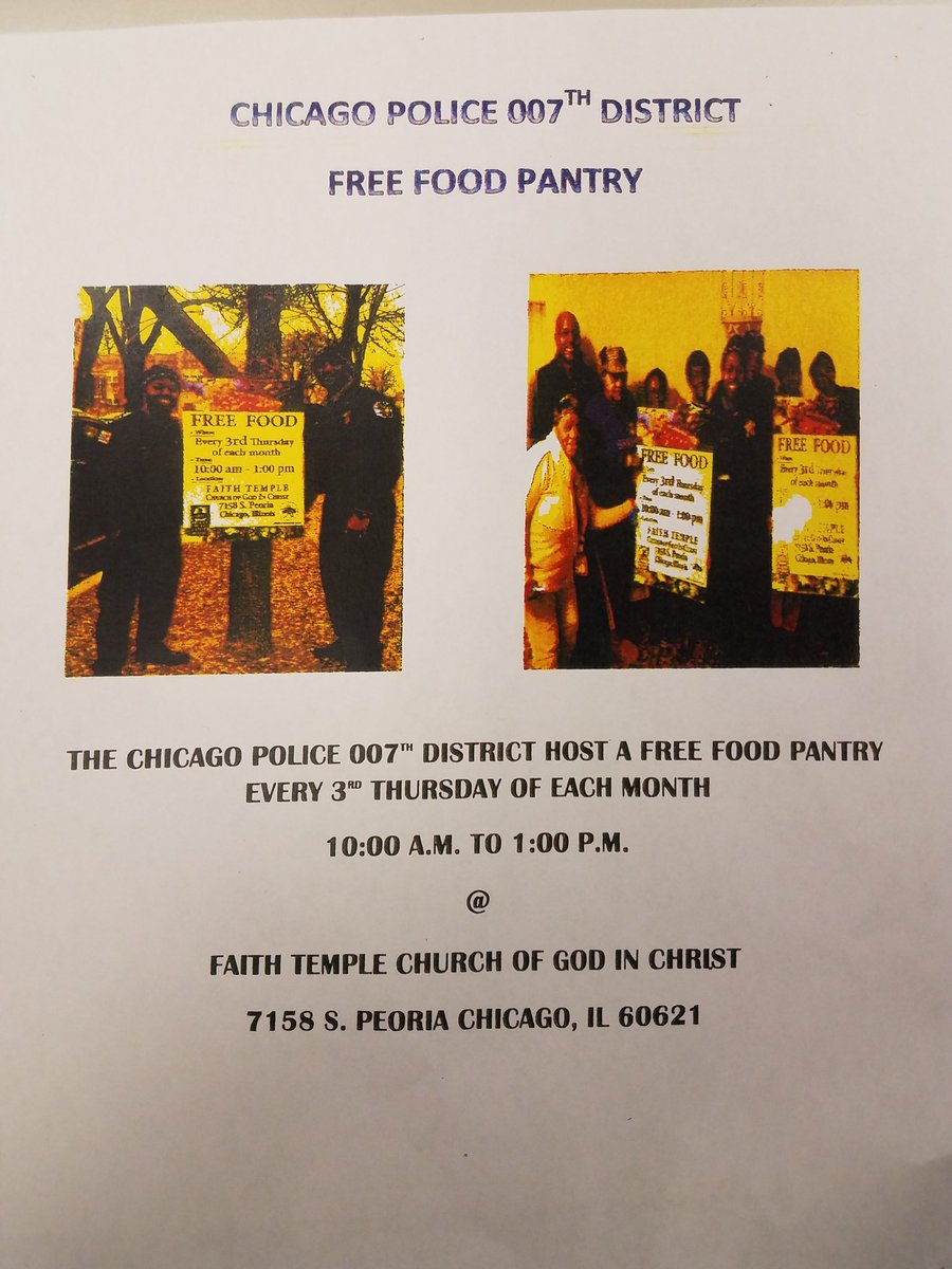 7th District Englewood On Twitter Food Pantry At 7158 S Peoria